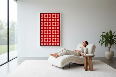 Red Light Panel in Modern Home Setting